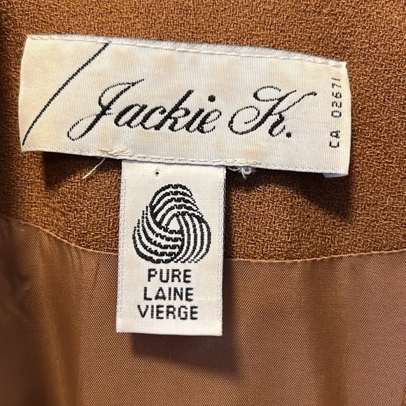 Jackie K. Vintage Suit Style Statement Dress - Picture 2 of 13